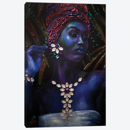 Tropical Queen Canvas Print #KTB284} by Kateryna Bortsova Canvas Wall Art