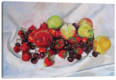 Fruits Canvas Art Print - Apple Art