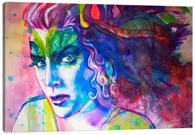 Peacock Canvas Art Print - Kateryna Bortsova