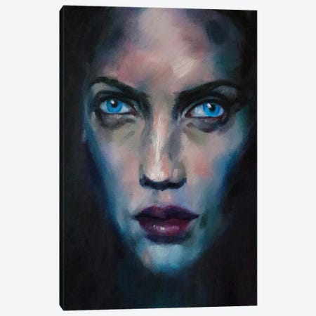 Blue Eyes Canvas Print #KTB301} by Kateryna Bortsova Canvas Art
