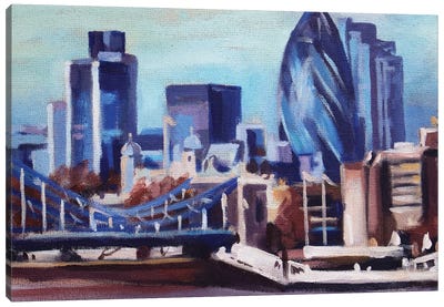 London Skyline II Canvas Art Print - Kateryna Bortsova