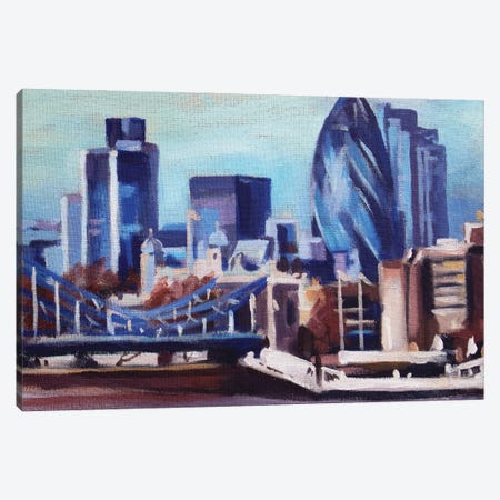 London Skyline II Canvas Print #KTB321} by Kateryna Bortsova Canvas Art
