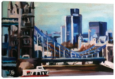 London Skyline III Canvas Art Print - Kateryna Bortsova