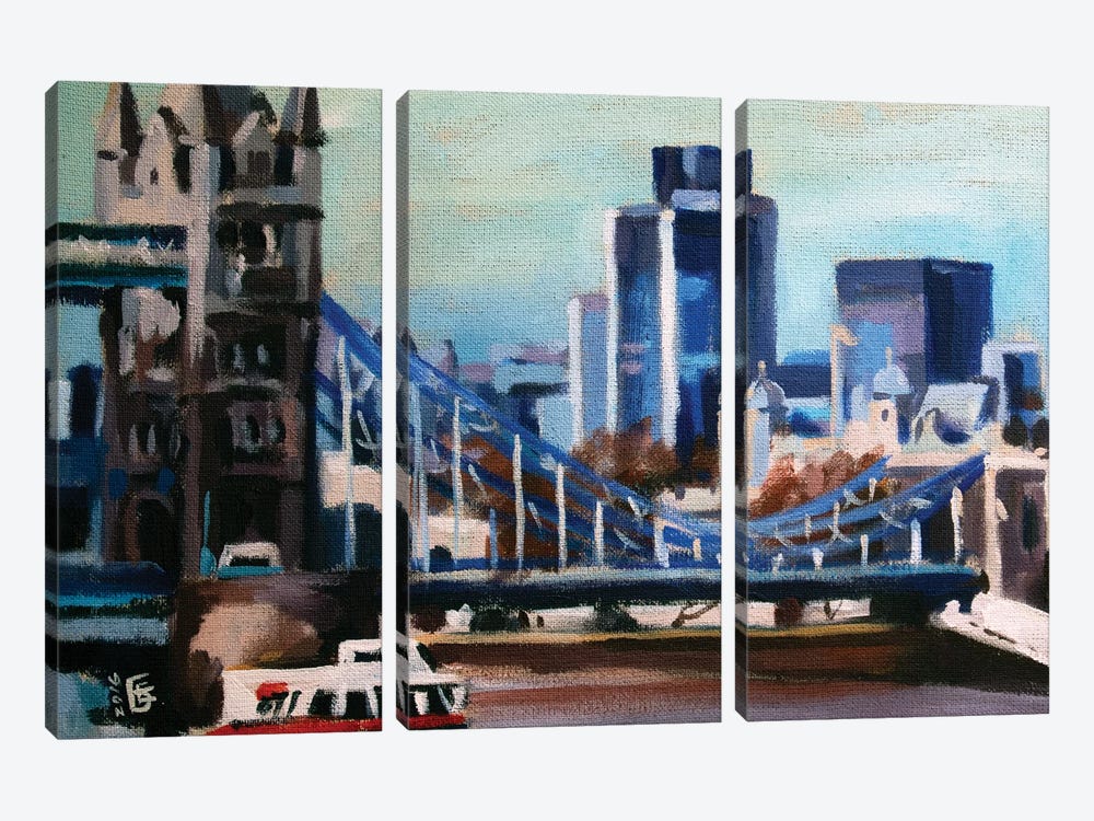 London Skyline III by Kateryna Bortsova 3-piece Canvas Art