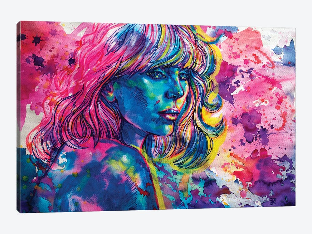 Cosmic Girl by Kateryna Bortsova 1-piece Canvas Print
