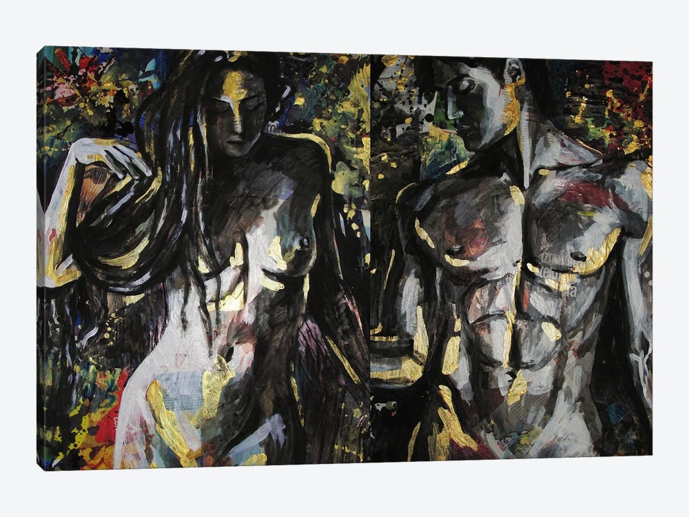 Adam And Eva by Kateryna Bortsova 1-piece Canvas Art
