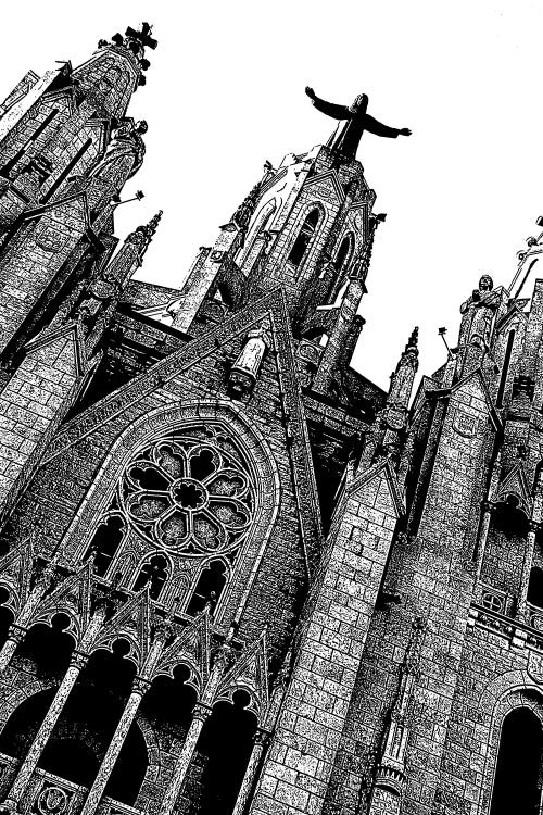 Barcelona View On Tibidabo