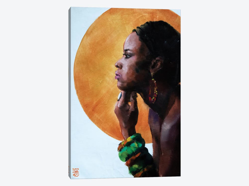 African Beauty by Kateryna Bortsova 1-piece Canvas Print