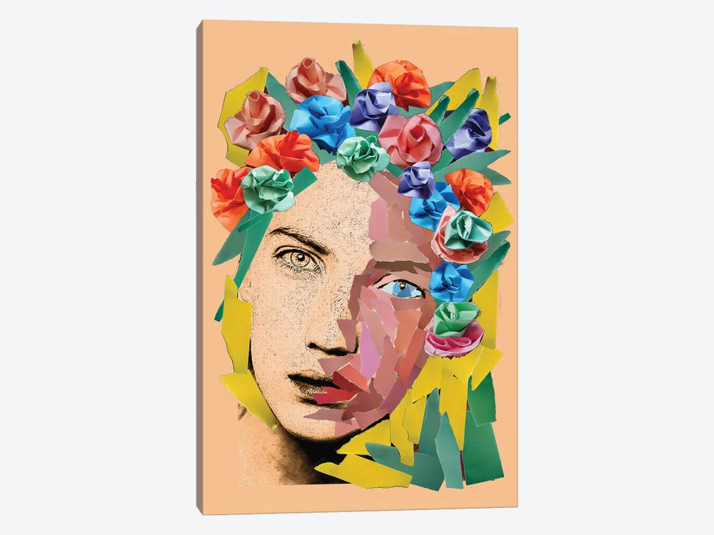 Paper Girl by Kateryna Bortsova 1-piece Canvas Art