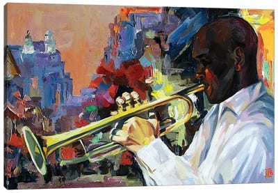 Jazz Canvas Art Print - Kateryna Bortsova