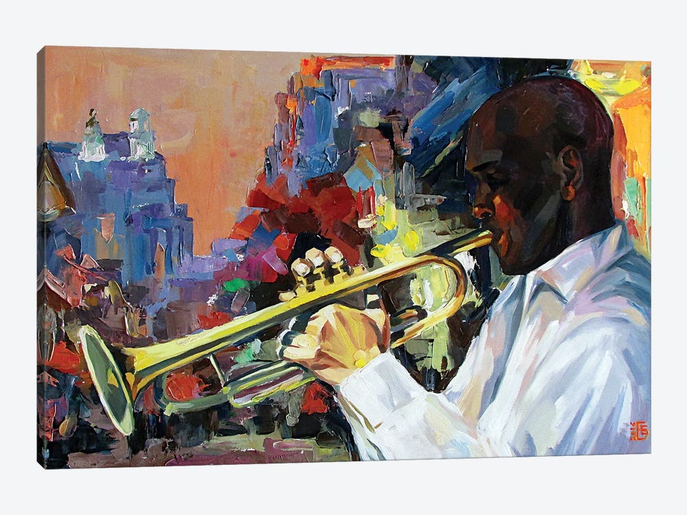 Jazz by Kateryna Bortsova 1-piece Canvas Art Print