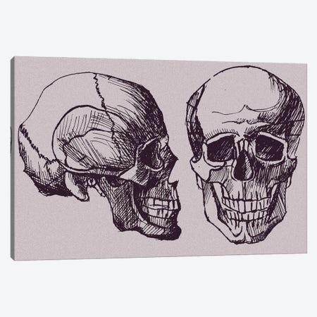 Skull Canvas Print #KTB86} by Kateryna Bortsova Canvas Print