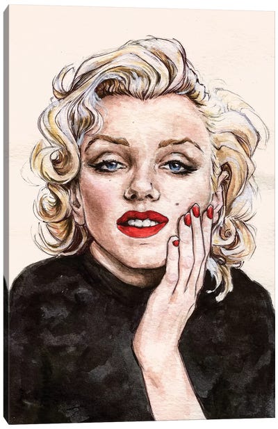 Marilyn M Canvas Art Print - Katerina Chep