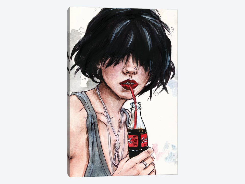 Cola Girl by Katerina Chep 1-piece Canvas Art