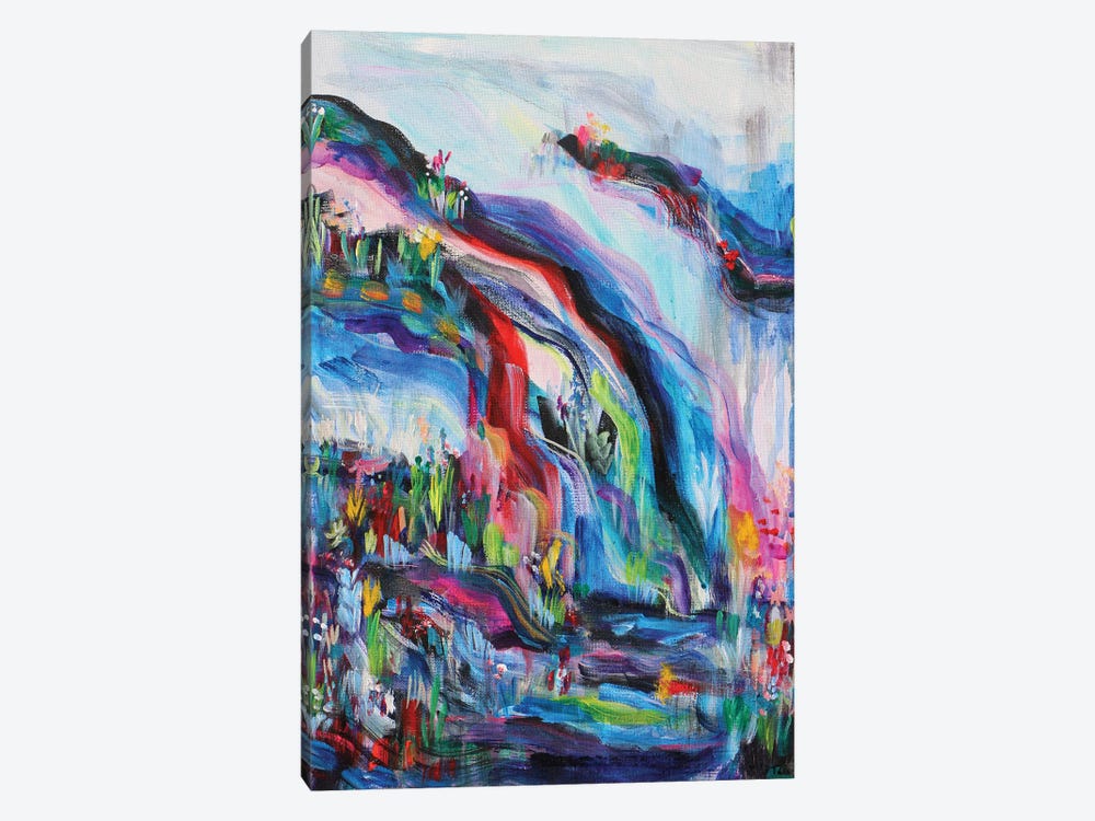 Waterfalls by Kim Tateo 1-piece Canvas Art