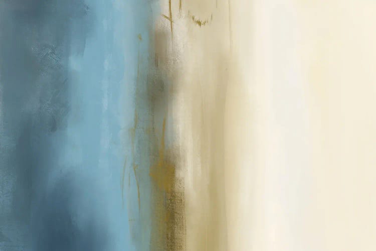 Gold & Blue II by Karine Tonial Grimm canvas print