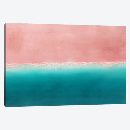 Pink Beach III Canvas Print #KTG37} by Karine Tonial Grimm Canvas Print