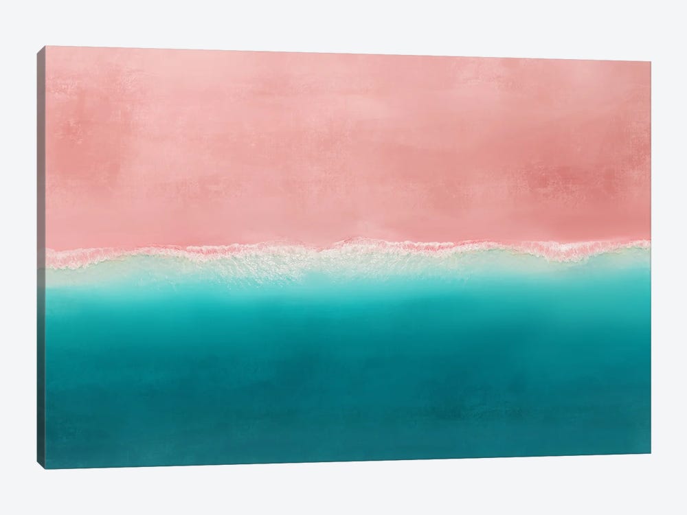 Pink Beach III by Karine Tonial Grimm 1-piece Canvas Art Print