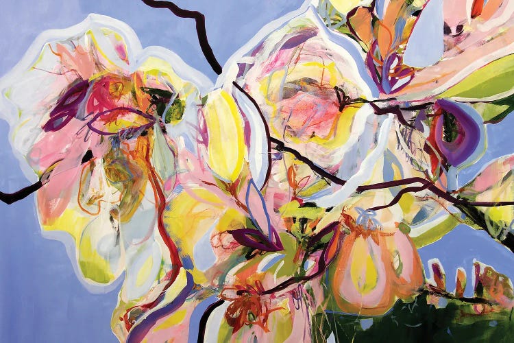 Cool Spring Blues with Magnolia by Kati Bujna wall art