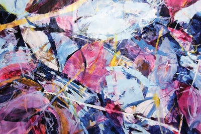 Icy Winter Leaves IV by Kati Bujna canvas print