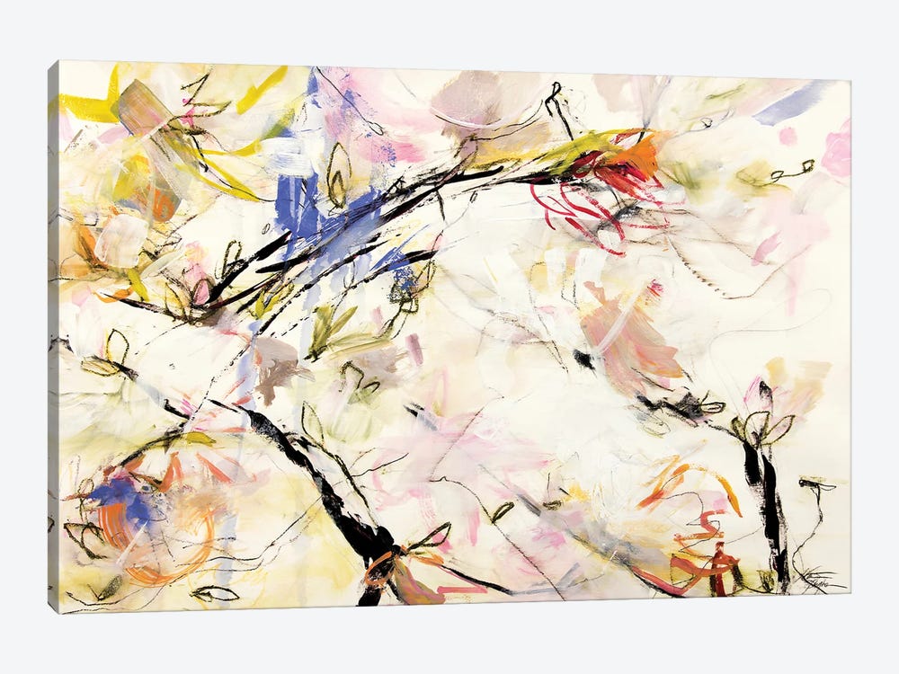 Magnolia Life Blossoms II by Kati Bujna 1-piece Canvas Wall Art