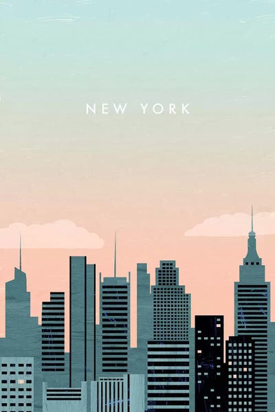 New York City Travel Posters: New York by Katinka Reinke