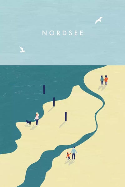 Nordsee by Katinka Reinke metal wall art