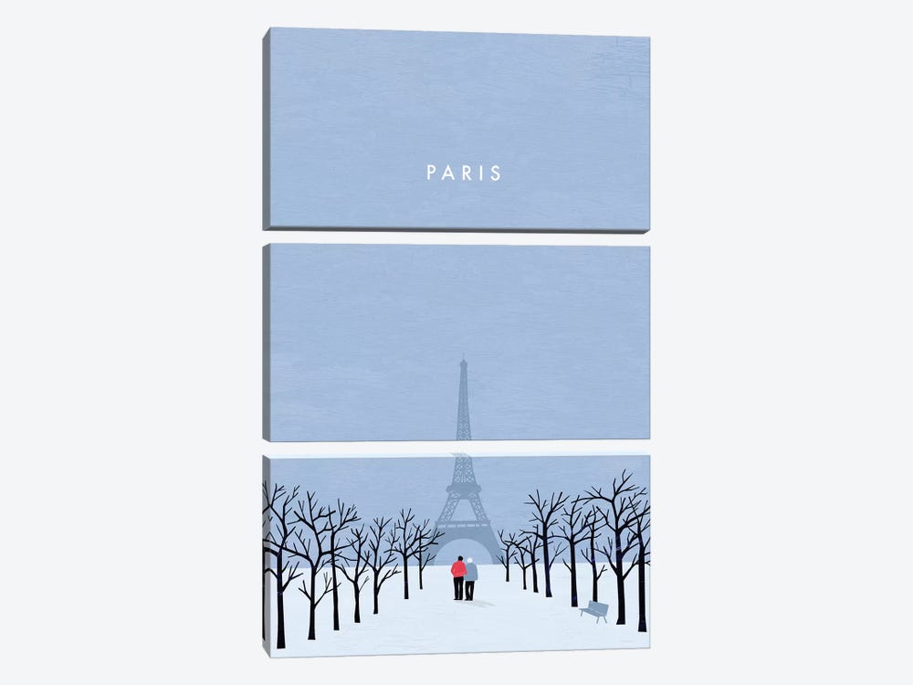 Paris by Katinka Reinke 3-piece Canvas Wall Art