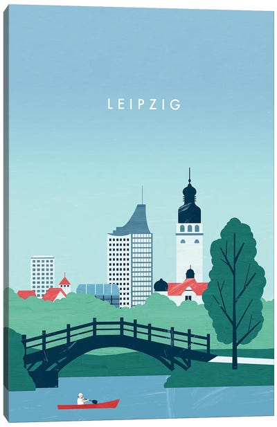 Leipzig Canvas Art Print - Katinka Reinke