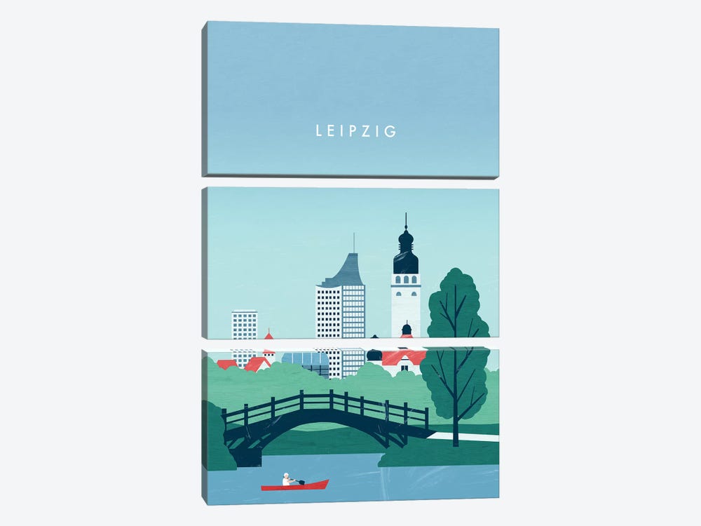 Leipzig by Katinka Reinke 3-piece Art Print