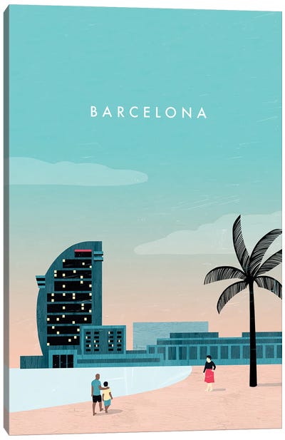 Barcelona Canvas Art Print