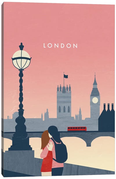 London I Canvas Art Print - London Travel Posters