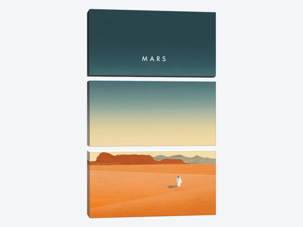 Mars by Katinka Reinke 3-piece Canvas Print