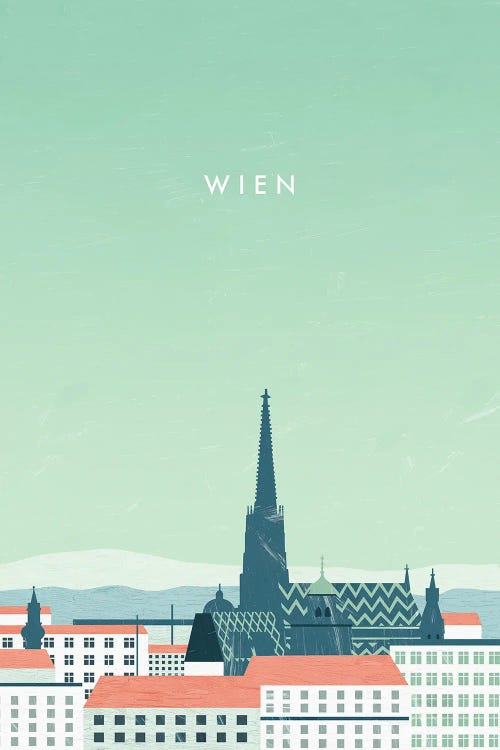 Wien by Katinka Reinke wall art