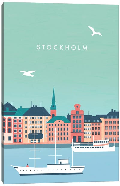 Stockholm Canvas Art Print - Sweden Art