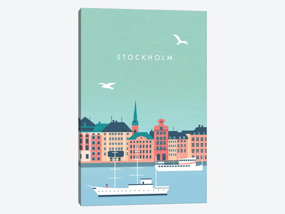 Stockholm by Katinka Reinke 1-piece Canvas Art Print