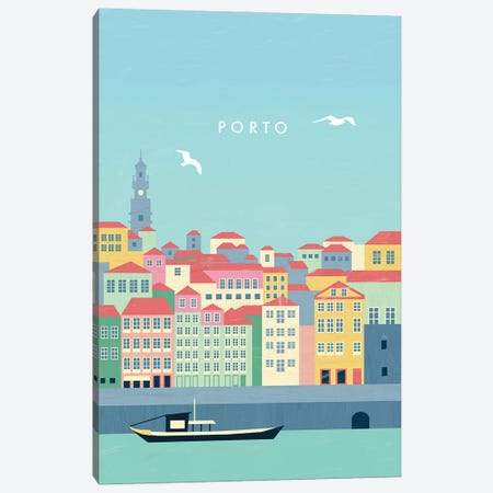 Porto Canvas Print #KTK29} by Katinka Reinke Art Print