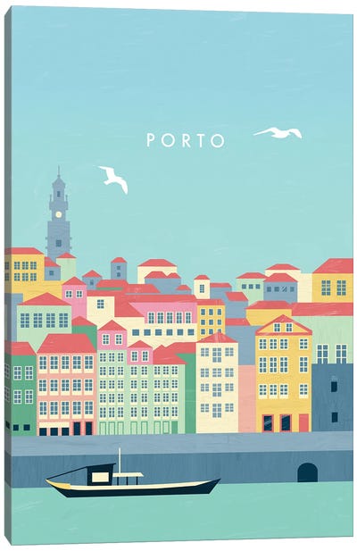 Porto Canvas Art Print - Katinka Reinke