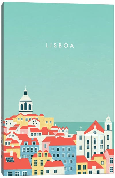 Lisboa Canvas Art Print - Portugal
