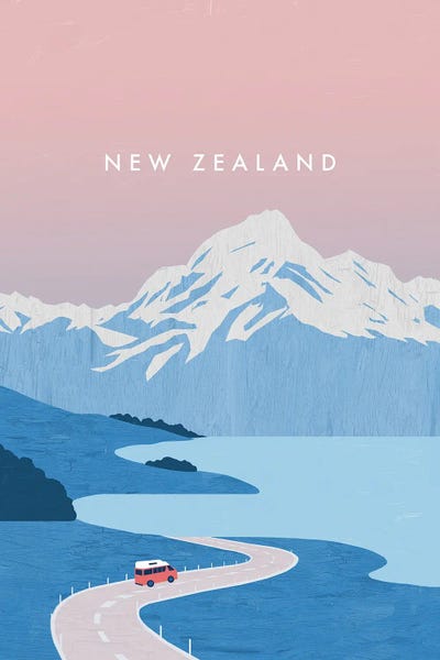 Snowy Mountains: New Zealand by Katinka Reinke