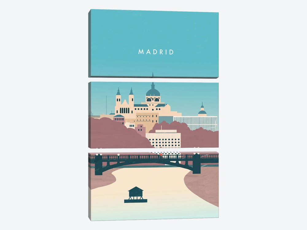 Madrid by Katinka Reinke 3-piece Canvas Print