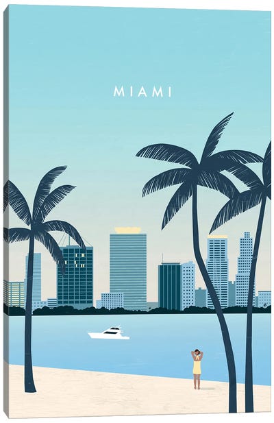 Miami Canvas Art Print - Florida Art