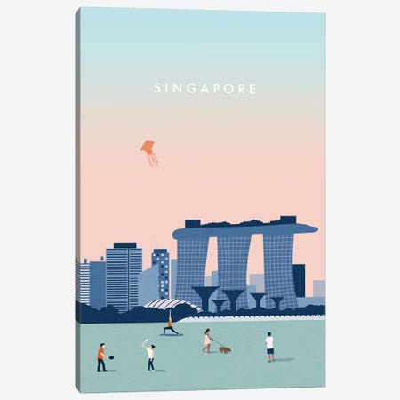 Singapore Canvas Print #KTK44} by Katinka Reinke Canvas Artwork