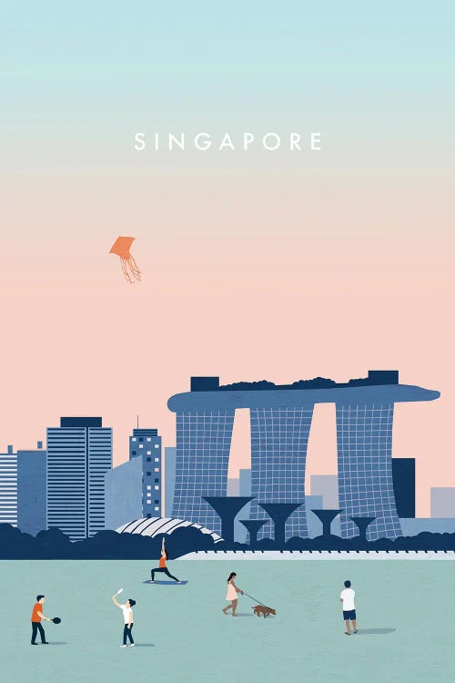 Singapore by Katinka Reinke wall art