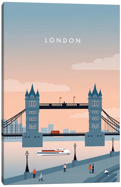 London Canvas Art Print - Tower Bridge