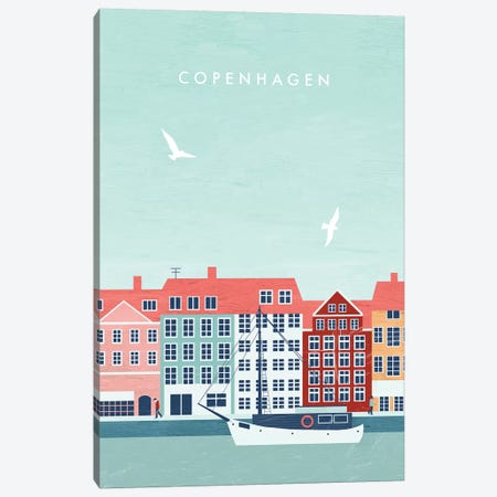 Copenhagen Canvas Print #KTK4} by Katinka Reinke Canvas Artwork