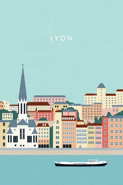 Lyon by Katinka Reinke framed wall art