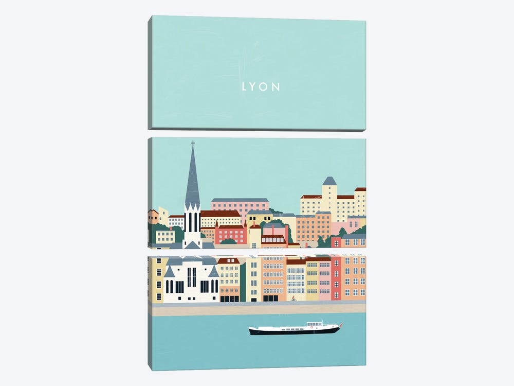 Lyon by Katinka Reinke 3-piece Canvas Print