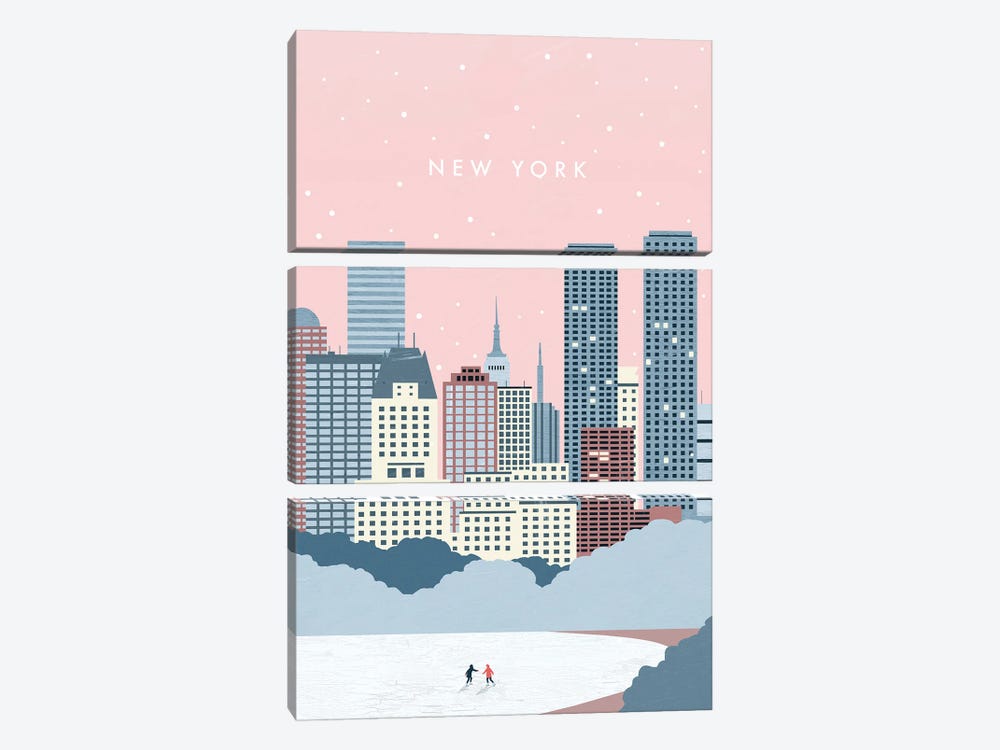 New York Winter by Katinka Reinke 3-piece Art Print