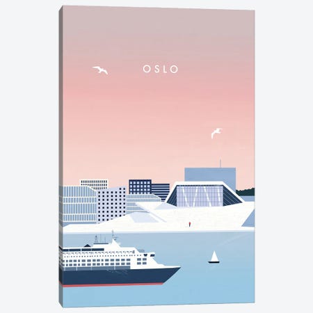 Oslo Canvas Print #KTK56} by Katinka Reinke Canvas Print
